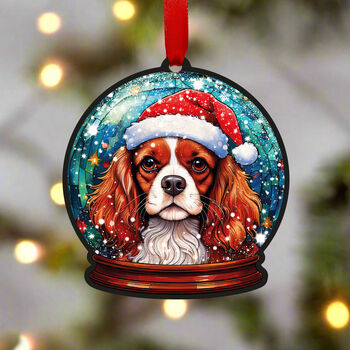 Cavalier King Charles Spaniel Dog Tree Decoration, 2 of 2