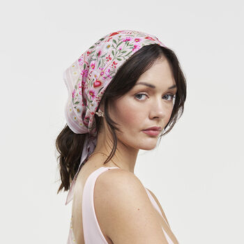 Penelope Pink Heart Triangle Scarf, 2 of 7