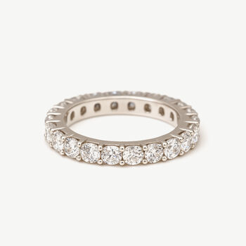 Sterling Silver Stacking Eternity Ring For Women, 2 of 4