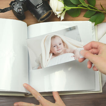 Personalised Silver Cross Square Photo Album, 6 of 7