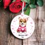 Personalised Pet Corgi Pet Love Decoration, thumbnail 1 of 2