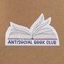 Antisocial Book Club Bookish Die Cut Sticker, thumbnail 7 of 7