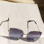 Blue Gradient Tint Butterfly Cat Eye Sunglasses, thumbnail 6 of 6