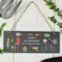 Personalised Garden Hanging Slate Sign Gift, thumbnail 1 of 2