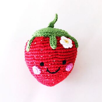 Handmade Strawberry Fair Trade Toy, 4 of 4