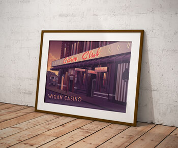 Wigan Casino Nightclub Travel Poster Art Print, 5 of 8