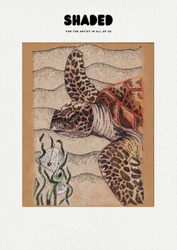 Shaded Marine Pointillism Dit Art Kit Set Of Four, 3 of 6