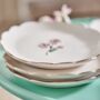 Hand Painted Set Of Flower Plates, thumbnail 3 of 5