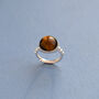 Sterling Silver Tiger's Eye Chunky Ring, thumbnail 3 of 5