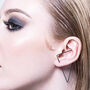 Oxidised Sterling Silver Black Triangle Ear Cuffs, thumbnail 1 of 8