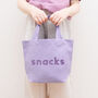 'Snacks' Little Lavender Bag, thumbnail 4 of 5