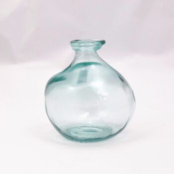 Recycled Glass Vase | 18cm Blown Glass | 10 Colours, 2 of 9