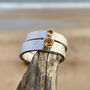 Citrine November Birthstone Ring In Textured Sterling Silver, thumbnail 1 of 10