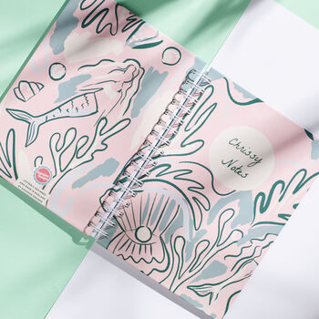 Personalised Abstract Mermaid Notebook, 2 of 8