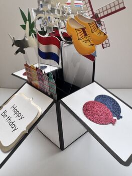 Amsterdam Themed 3D Birthday Card, 3 of 7