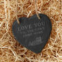 Bramble Farm 'Love You Til The…' Slate Heart Hanger, thumbnail 1 of 3