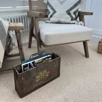 Vintage Military Ammunition Storage Box Magazine Holder, 5 of 7