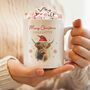 Personalised Highland Cow Christmas Mug, thumbnail 3 of 4
