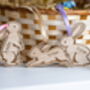 Personalised Wooden Bunny Easter Basket Name Tag, thumbnail 5 of 8