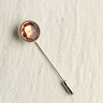 Personalised Silver Pin Brooch With Photograph, 4 of 8