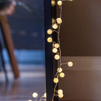 Snowberry White Ball Fairy Lights, 4 of 4