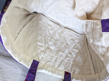 Large Sari Market Tote Bag, Cotton Canvas Lining, 6 of 8