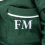 Family Christmas Green Contrast Embroidered Personalised Pyjamas Available In Ladies', Men's And Kid's, thumbnail 8 of 9