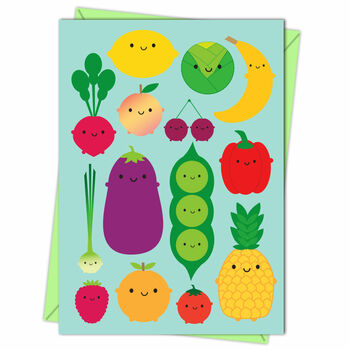 Five A Day Fruit And Vegetables Card, 4 of 4