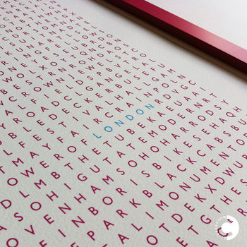 Personalised City Word Search Print, 2 of 6