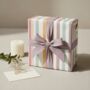 Luxury Pastel Wide Stripe Wrapping Paper, thumbnail 1 of 9