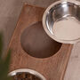 Personalised Wooden Dog Bowls Feeding Station, thumbnail 7 of 8