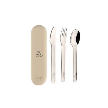 Citron Travel Stainless Steel Cutlery Set With Case, 9 of 11