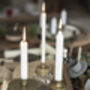 Chunky Glass Candle Holder With Brass Cover, thumbnail 2 of 5