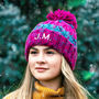 Personalised Winter Adult's Pom Pom Hat, thumbnail 1 of 7