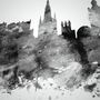Edinburgh Skyline Cityscape Monochrome Art Print, thumbnail 6 of 6