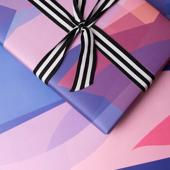 Luxury Stained Glass Wrapping Paper | Blues And Pinks, 2 of 5