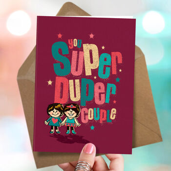 ‘Super Women’ Same Sex Wedding Or Anniversary Card, 3 of 4