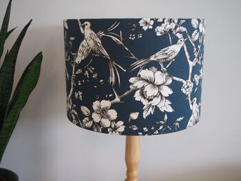 Teal Blue Bird Lampshade, 7 of 11