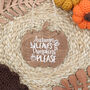 Autumn Leaves And Pumpkins Please Plaque, thumbnail 3 of 5