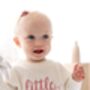 Embroidered Big/Little Sibling Knitted Jumpers, Brother And Sister Available, thumbnail 6 of 12