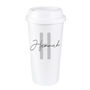 Personalised Initial And Name Double Walled Travel Mug, thumbnail 4 of 4