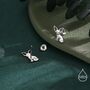 Sterling Silver Fennec Fox Stud Earrings, thumbnail 2 of 12