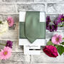 Dark Sage Woven Wedding Tie Set, thumbnail 5 of 6