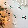 Holly And Berry Christmas Door/Wall Stickers, thumbnail 3 of 8