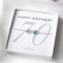 70th Birthday Bracelet – Birthstone And Initial Gift For Her, thumbnail 1 of 7