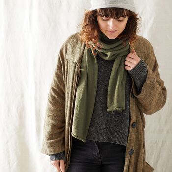 Fair Trade Classic Unisex Luxury Soft Merino Wool Scarf, 9 of 12