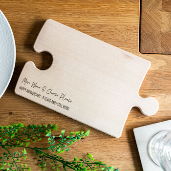Personalised More Wine And Cheese Please Serving Board, 2 of 4