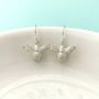 Sterling Silver Bumble Bee Earrings, thumbnail 2 of 4