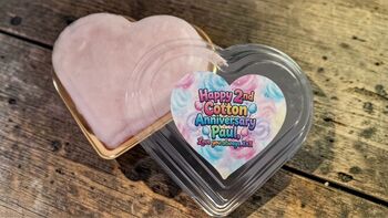Personalised 2nd Anniversary Candy Floss Cake Gift, 2 of 11