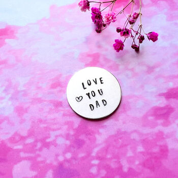 Father's Day Pocket Token Love You Dad, 2 of 3